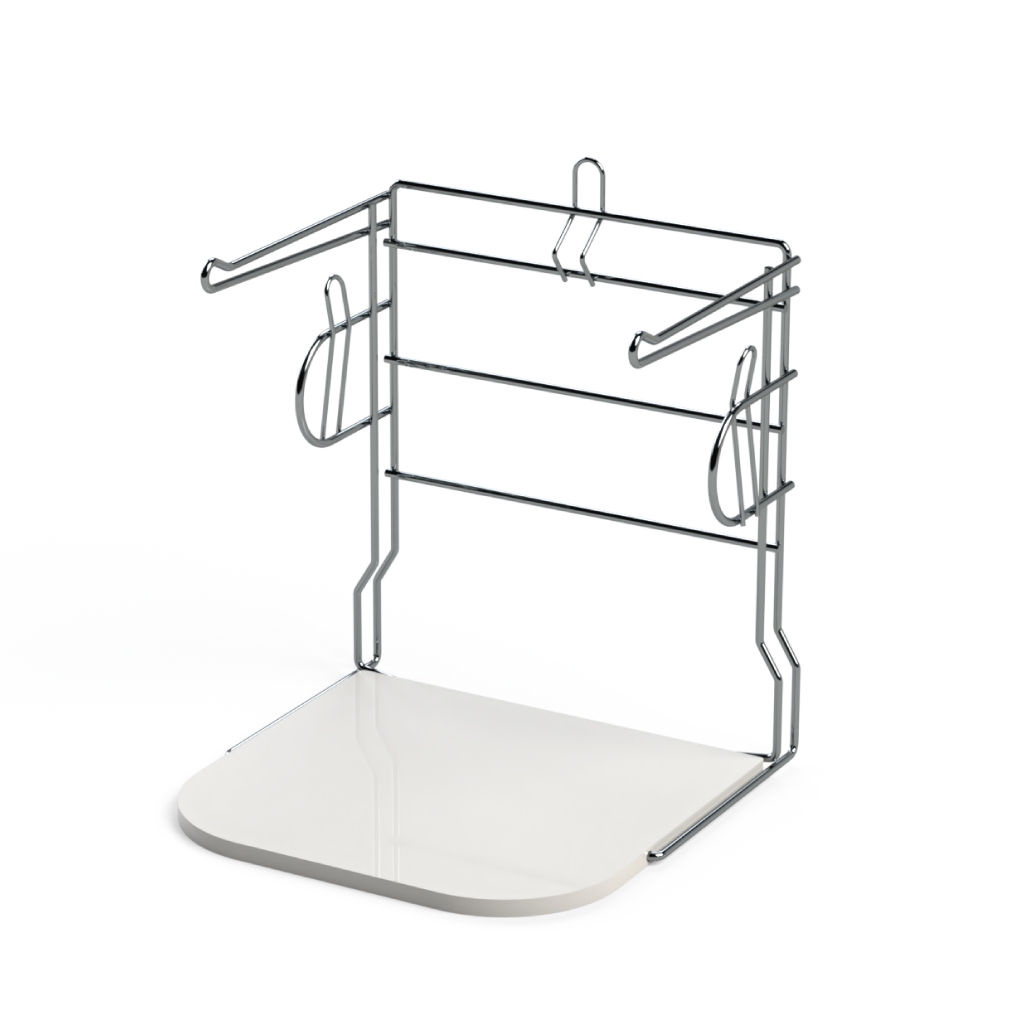 BAG RACK P8100 2 PER CARTON CHROME DIP