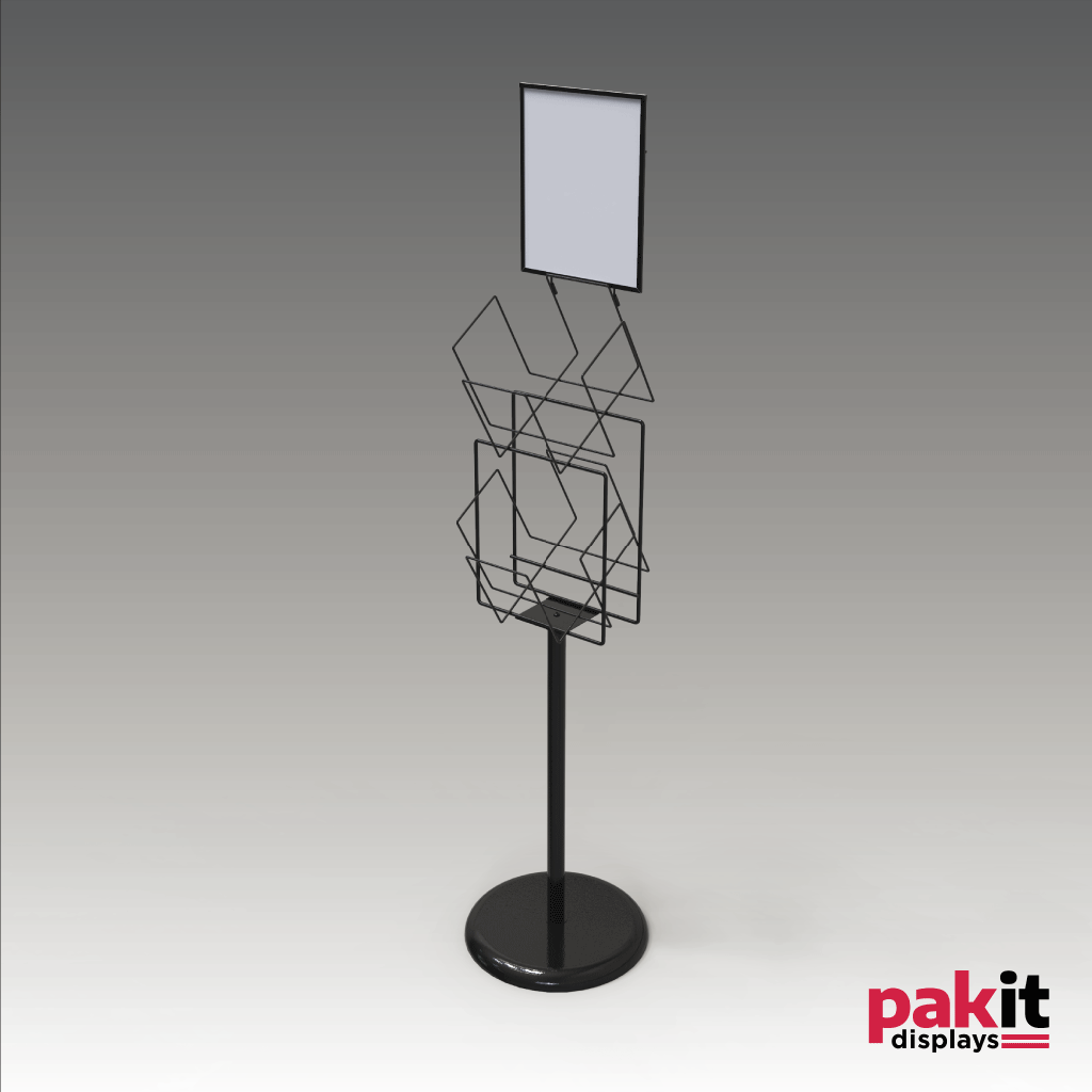 [20210043CN] Weekly Ad Holder 1/Carton Blk Pwdr