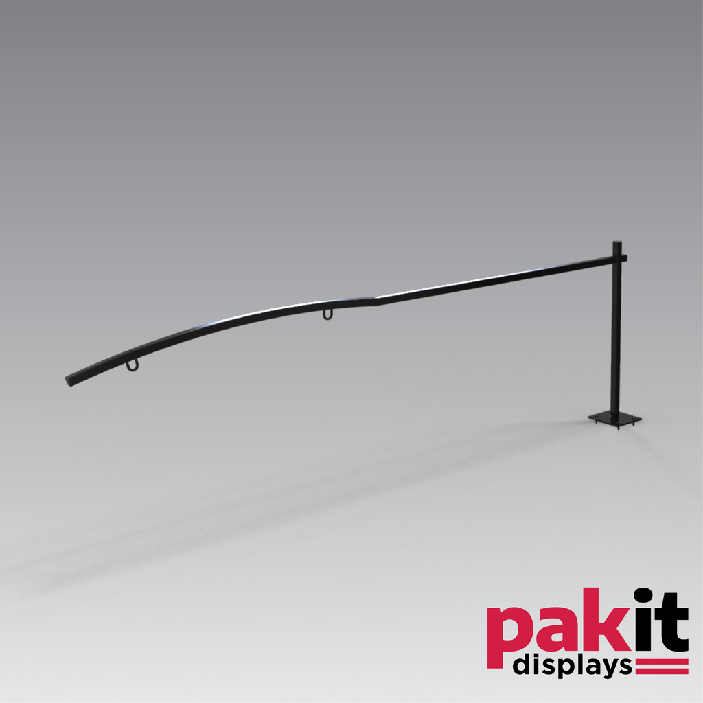 [20210286CN] STREET SIGN BRACKET #2 5 PER CARTON BLACK PC