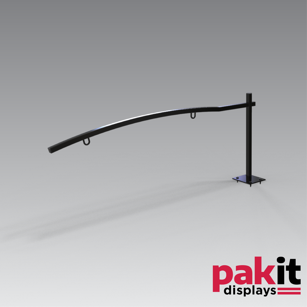 [20210288CN] STREET SIGN BRACKET #4 5 PER CARTON BLACK POWDER COAT