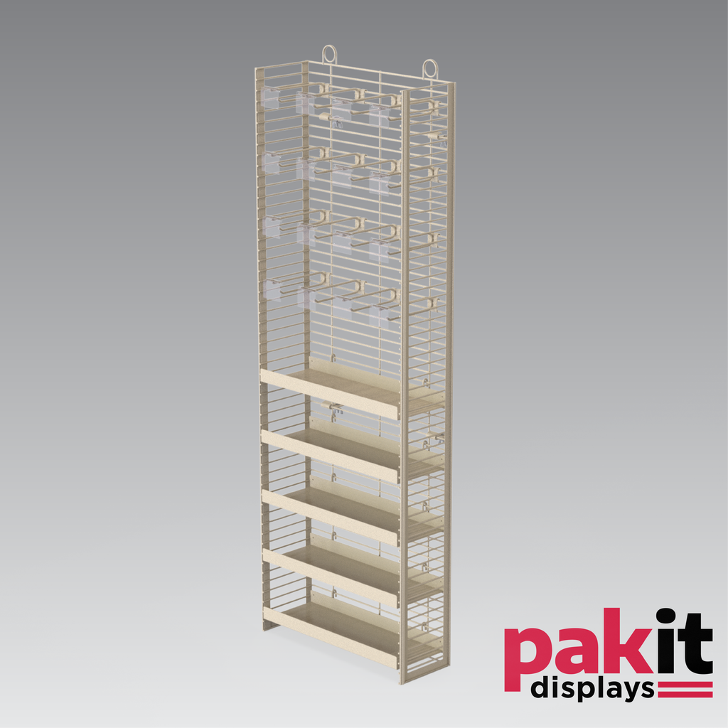 [20210361-02CN] GROCERY POWER PANEL SHELVES 2 PER CARTON ALMOND POWDER COAT