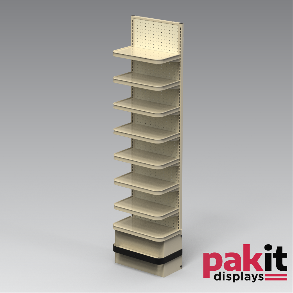 [20210283CN] HEAVY DUTY ENDCAP 1 PER CARTON BEIGE POWDER COAT