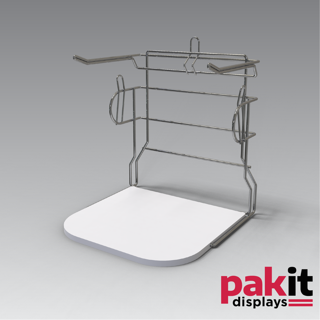 [20210254ANGUS] BAG RACK P8100 ANGOLA 2 PER CARTON CHROME DIP