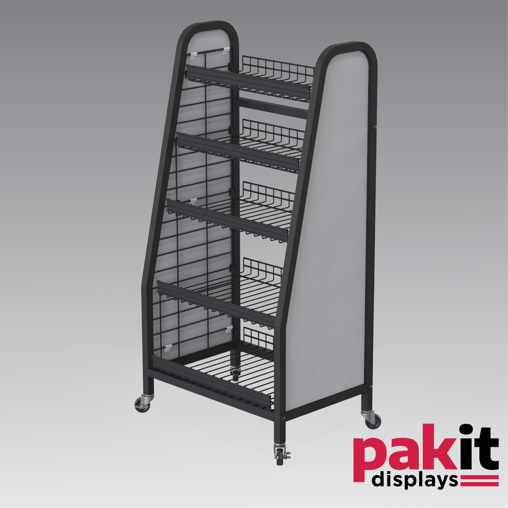 [20210281US] DELI & BAKERY 5 TIER WIRE RACK (SAME AS TORTILLA) 1 PER CARTON BLACK PC